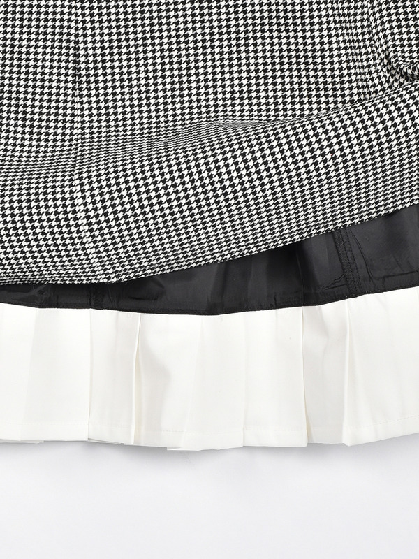 ショルダーリボンヘムプリーツワンピース 詳細画像 ドット 16