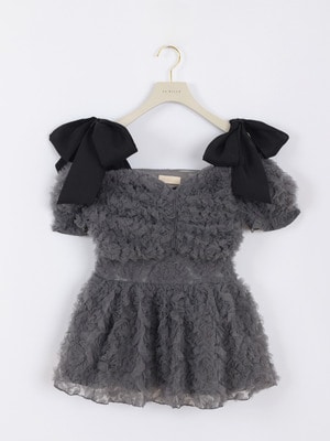 フラワーチュールペプラムトップス