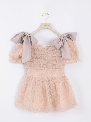 フラワーチュールペプラムトップス