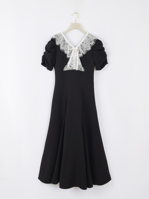 フロントレースレースアップワンピース