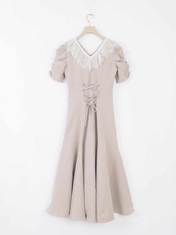 フロントレースレースアップワンピース 詳細画像 ブラック 16