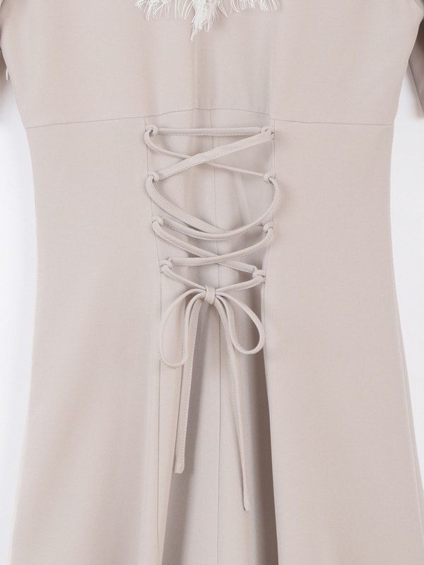 フロントレースレースアップワンピース 詳細画像 ブラック 16