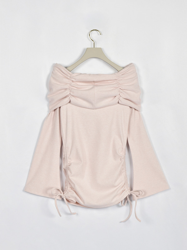 ギャザーリボンカットソー 詳細画像 グレイ 16