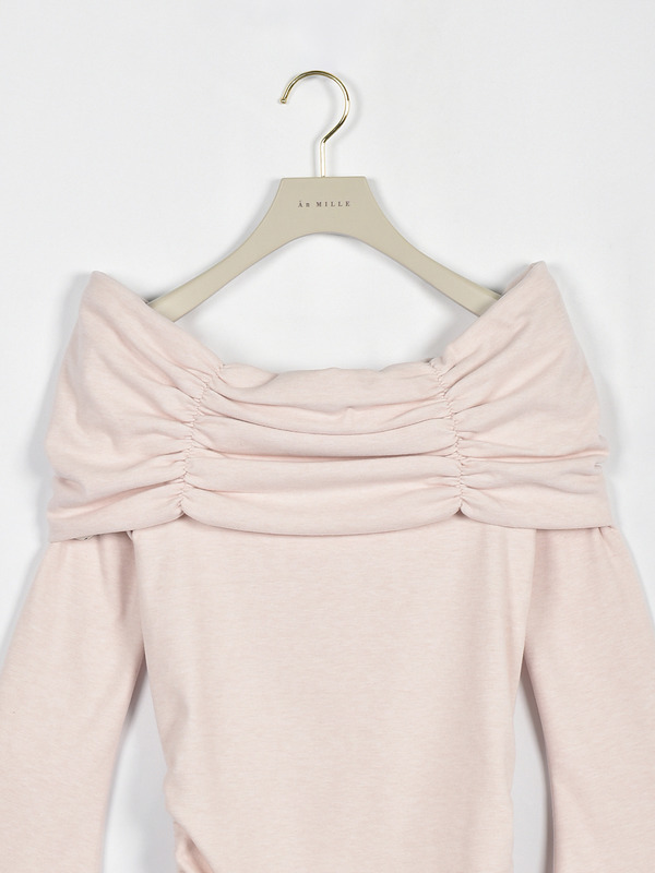 ギャザーリボンカットソー 詳細画像 グレイ 16