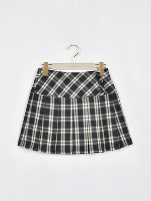 チェックプリーツスカート