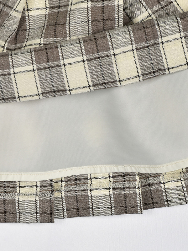 チェックプリーツスカート 詳細画像 チャコール 16