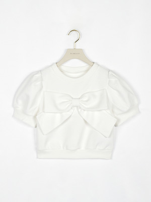 パフリボンカットソートップス