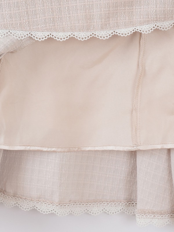 ショルダーリボンツイードミニワンピース 詳細画像 ブラック 16