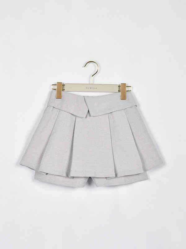 カラーデザインシルエットミニスカート 詳細画像 アイスブルー 1