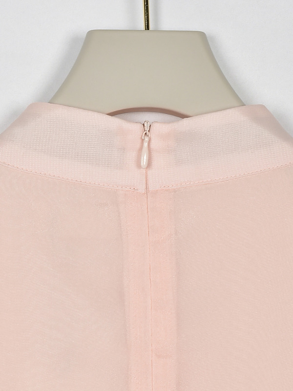 ギャザーパフリボンブラウス 詳細画像 ミント 16