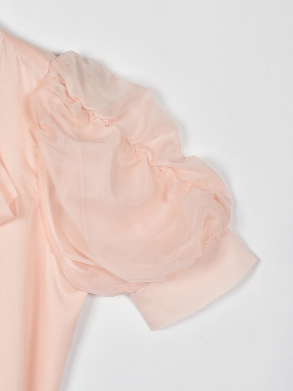 ギャザーパフリボンブラウス 詳細画像 ミント 16