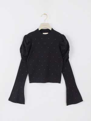 AAラメチャームニット