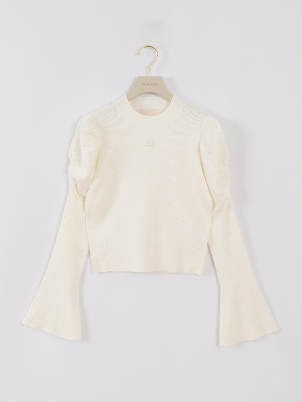 AAラメチャームニット 詳細画像 オフホワイト 1