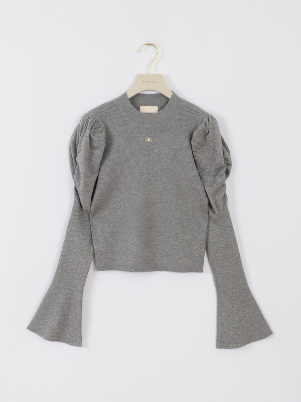 AAボリュームチャームニット 詳細画像 チャコール 1