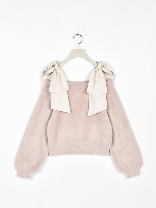 ダブルリボンニット 詳細画像 ピンク 1