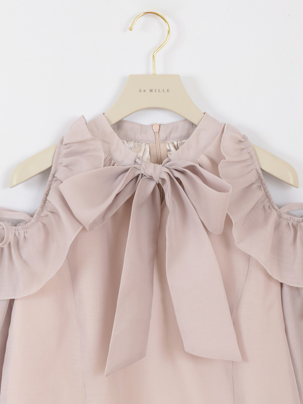 コールドショルダーブラウス 詳細画像 ピンク 16