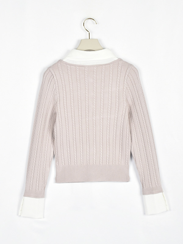 シャツドッキングニット 詳細画像 ブラック 16