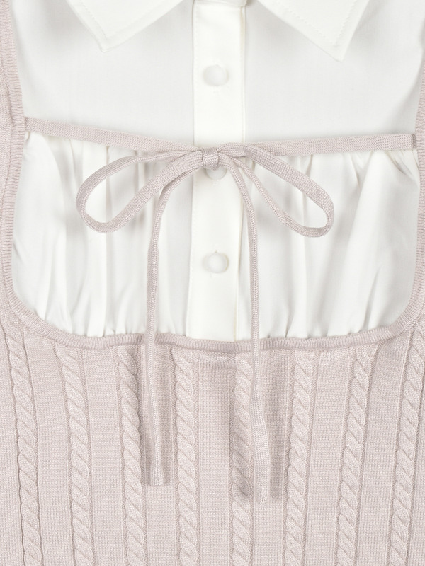 シャツドッキングニット 詳細画像 ブラック 16