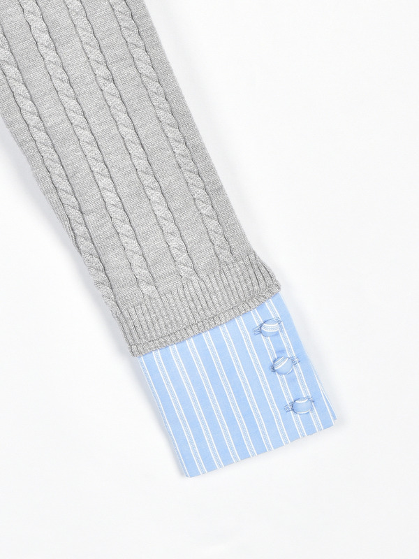 シャツドッキングニット 詳細画像 ブラック 16