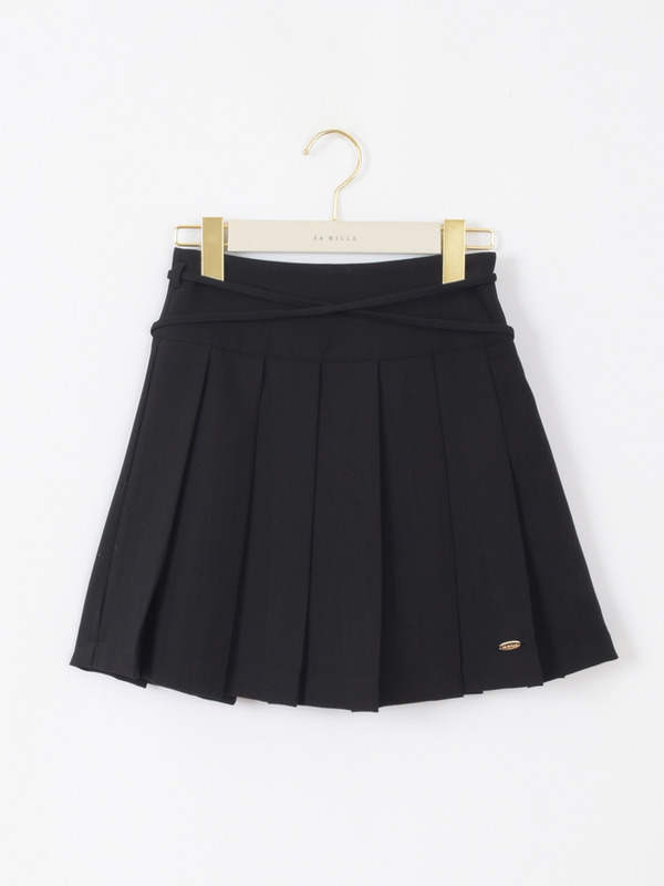 クロスリボンタックスカート 詳細画像 ブラック 1