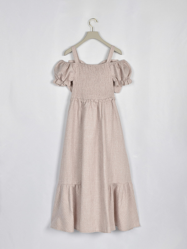 ビッグリボンオフショルワンピース 詳細画像 ツイード 16