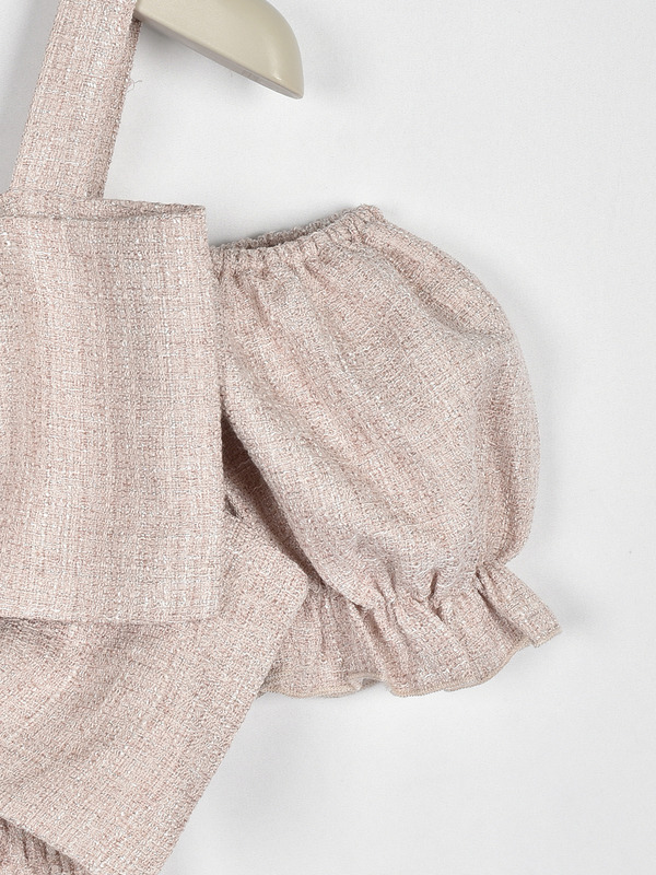 ビッグリボンオフショルワンピース 詳細画像 ツイード 16