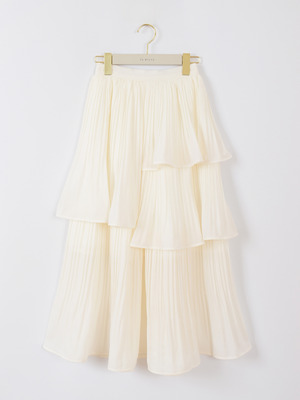 プリーツレイヤードスカート