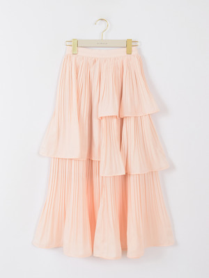 プリーツレイヤードスカート