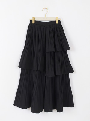プリーツレイヤードスカート