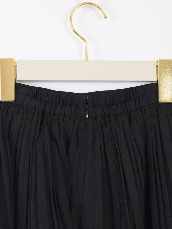 プリーツレイヤードスカート 詳細画像 ブラック 16