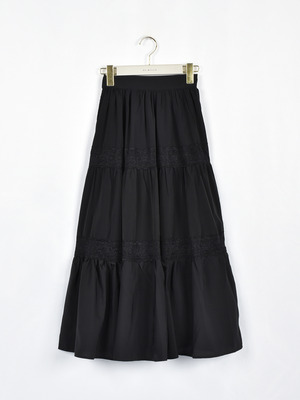 ダブルレースティアードスカート