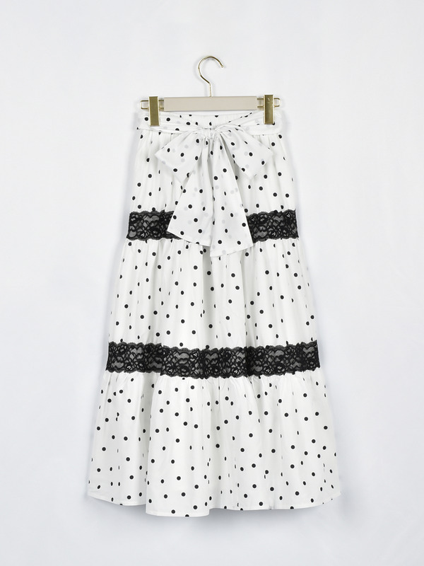 ダブルレースティアードスカート 詳細画像 オフホワイト 16