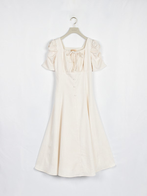 バストギャザーレディワンピース