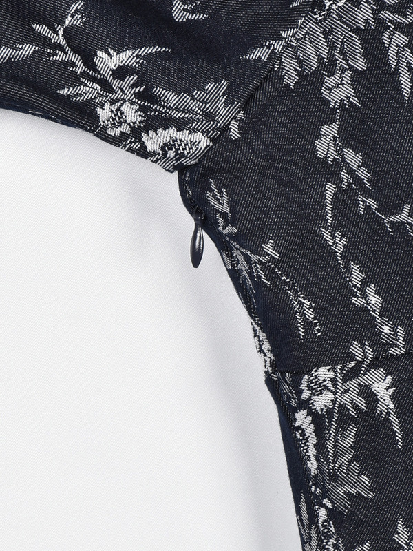 バストギャザーレディワンピース 詳細画像 ドット 16