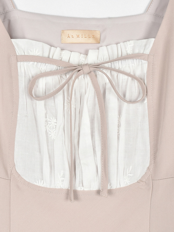 バストギャザー切替ワンピース 詳細画像 ピンク 16