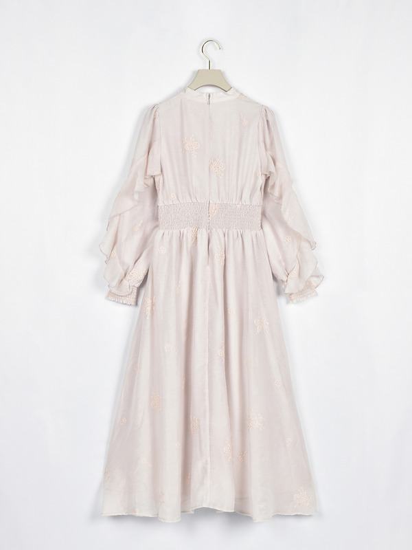 フラワー刺繍フリルワンピース 詳細画像 ピンク 16