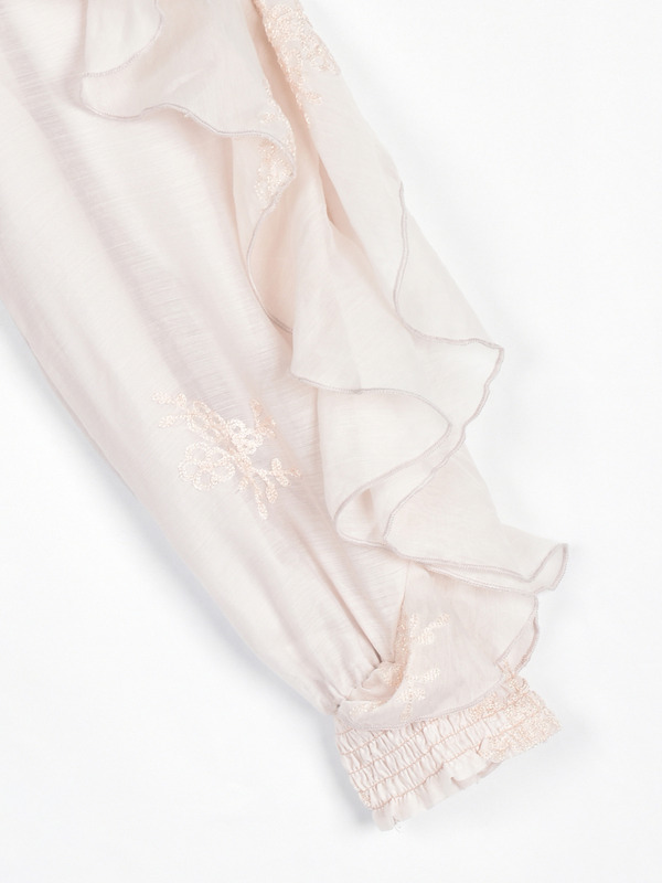 フラワー刺繍フリルワンピース 詳細画像 ピンク 16