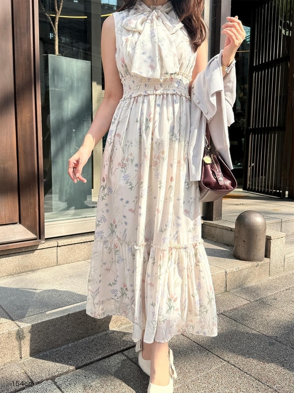 Flowerノースリワンピース 詳細画像 イエロー 16