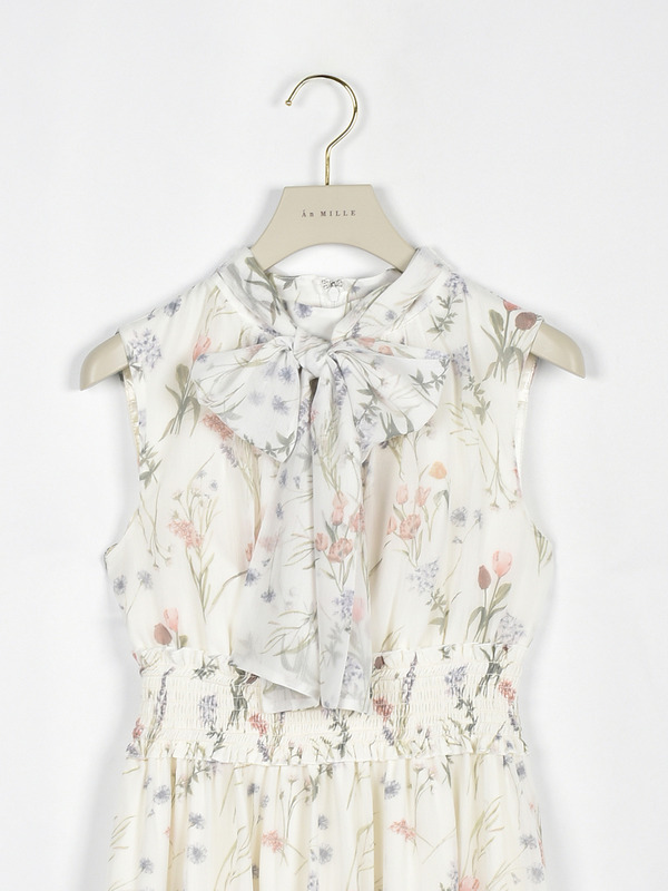 Flowerノースリワンピース 詳細画像 イエロー 16