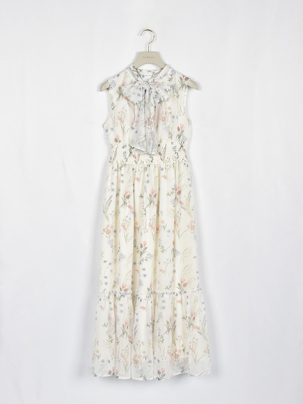 Flowerノースリワンピース 詳細画像 ホワイト 1