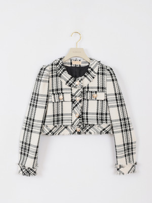 チェックツイードジャケット