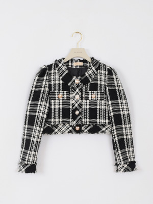 チェックツイードジャケット