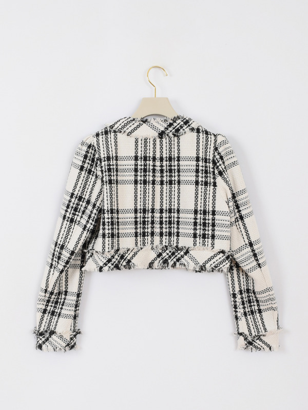 チェックツイードジャケット 詳細画像 オフホワイト 16