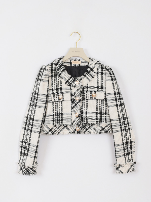 チェックツイードジャケット 詳細画像 オフホワイト 16