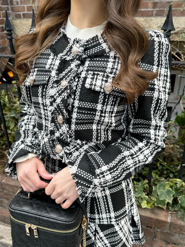 チェックツイードジャケット 詳細画像 オフホワイト 16