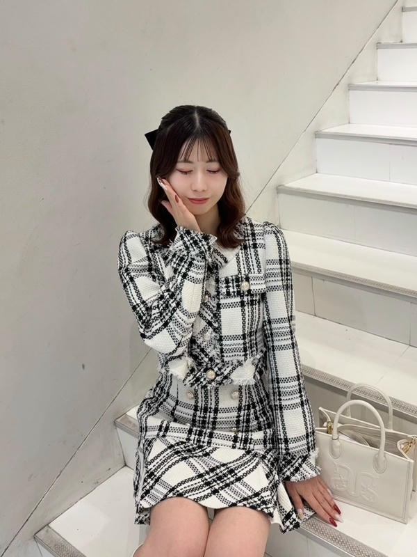 チェックツイードジャケット 詳細画像 オフホワイト 16