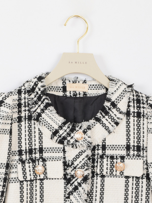 チェックツイードジャケット 詳細画像 オフホワイト 16