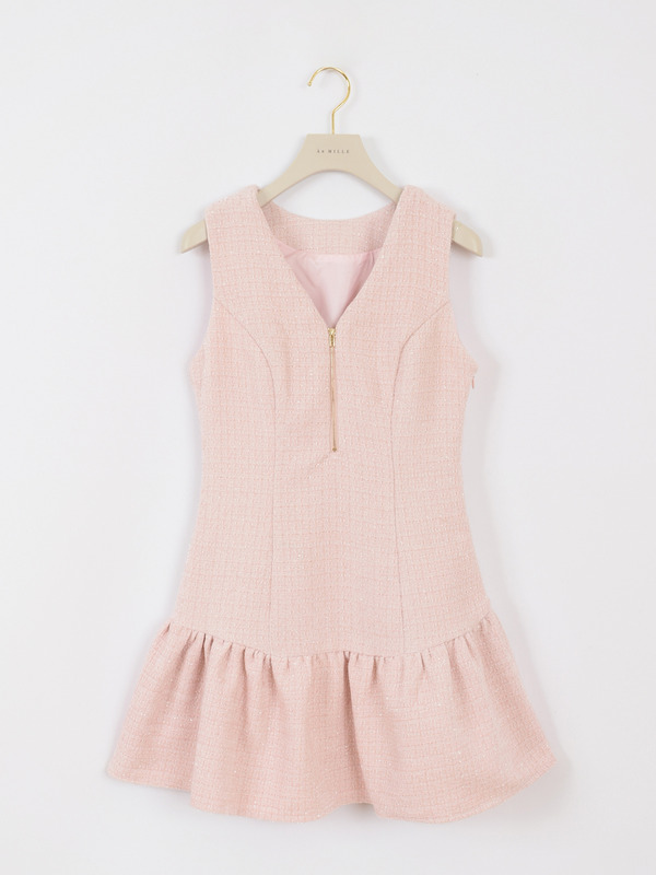 チェックツイードミニワンピース 詳細画像 オフホワイト 16