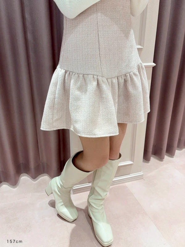 チェックツイードミニワンピース 詳細画像 オフホワイト 16