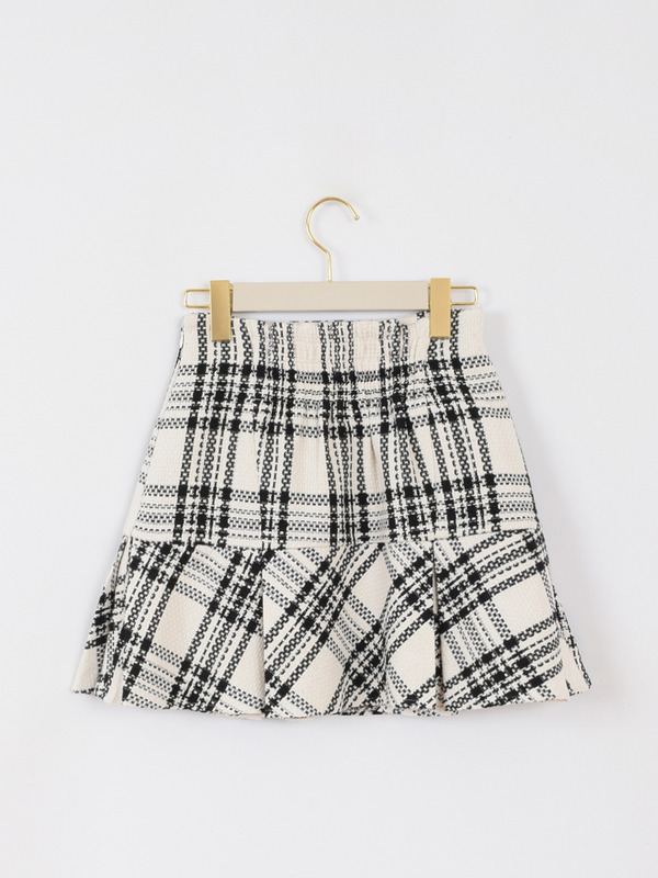チェックツイードタックスカート 詳細画像 オフホワイト 16